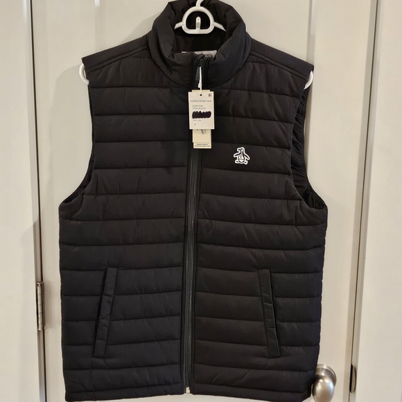 Original Penguin Other - NWT Penguin Full-Zip Puffer Vest - Black - Size Small